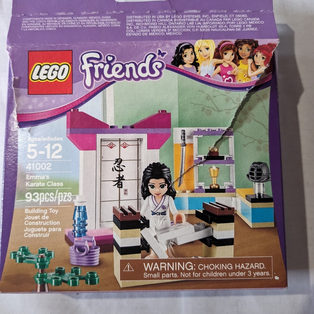 Lego Friends Emma's karate class 41002 complete w/ manual & box retired 2013